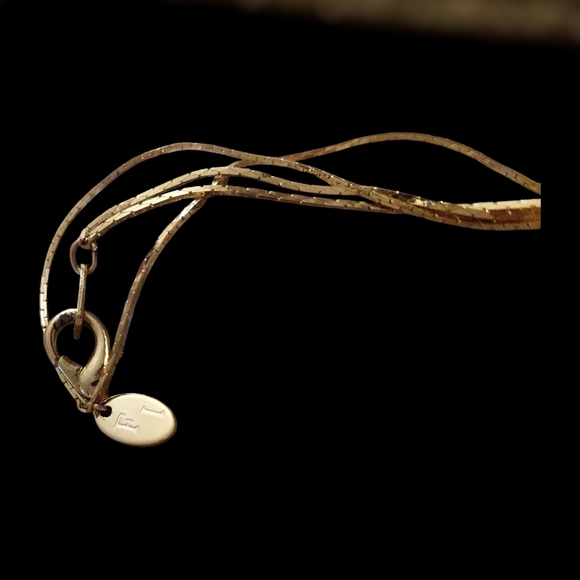 Florence Italy Gold and White Layered Beaded Necklace - Picture 3 of 3